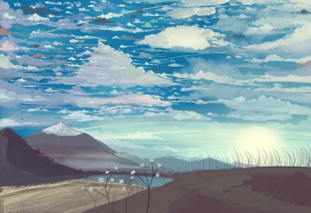 Пейзаж в пейнте