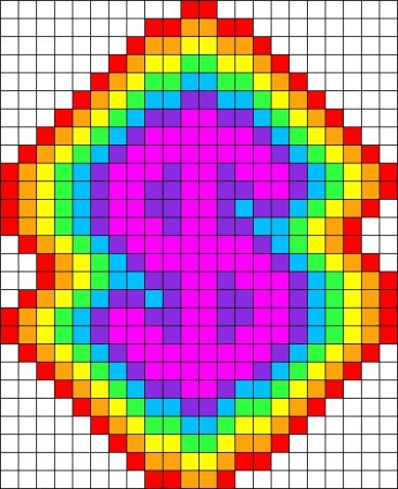 Рисунки по клеточкам разноцветные