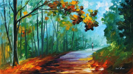 Леонид Афремов осенний лес