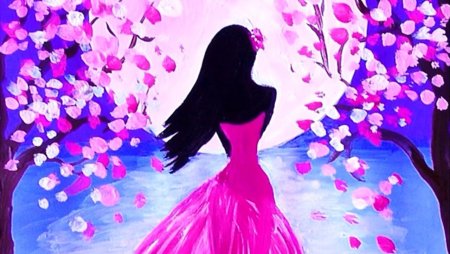 Пейзаж в теплых тонах