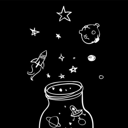 Рисунки на черном фоне легкие