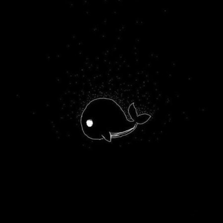 Милые рисунки на черном фоне
