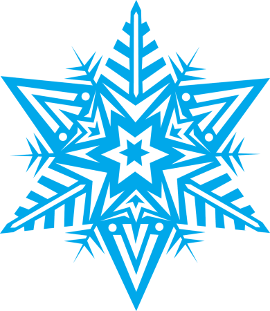 Снежинки на белом фоне