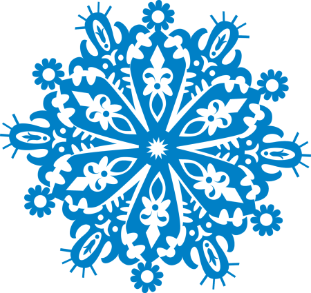 Снежинки на прозрачном фоне