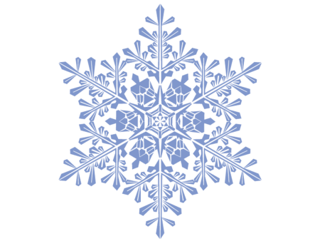 Синие снежинки