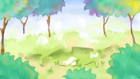 Нарисованный фон