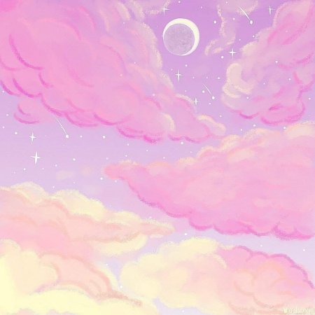 Розовые облака фон