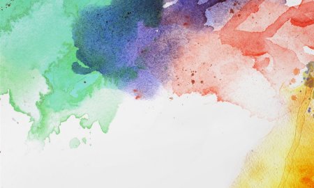 Разводы красок на бумаге