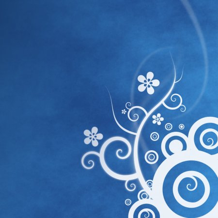 Синий фон с узорами