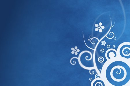 Голубой фон с узорами