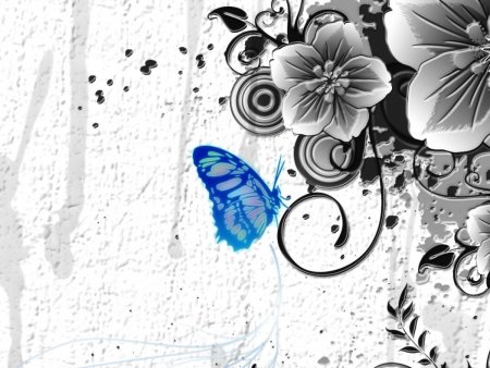 Абстракция в черно-белом цвете