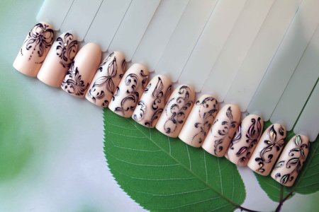 Маникюр с узорами