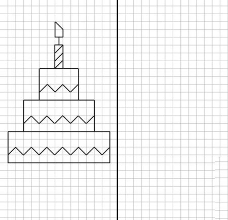 Рисунки по клеточкам лёгкие