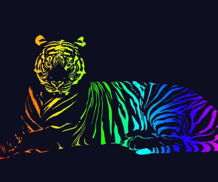 Цветы на черном фоне