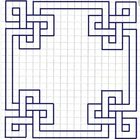 Рисунки в тетради в клетку