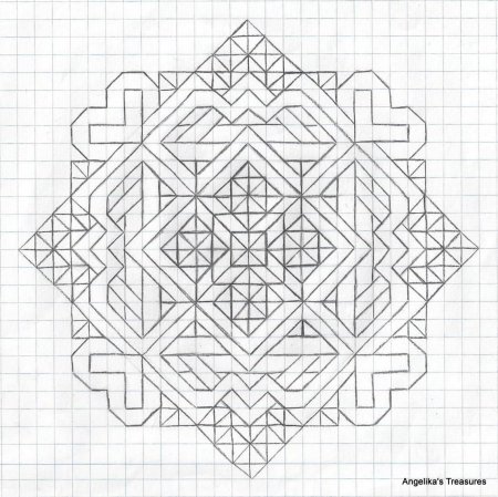 Рисование по клеточкам узоры сложные