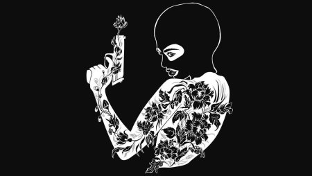 Рисунок на черном фоне легкий