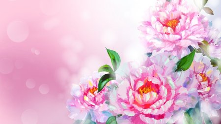 Яркие цветы и бабочки