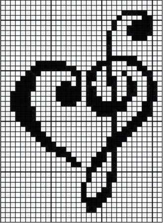 Рисунки для срисовки по клеточкам черно белые