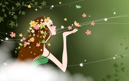 Изображение девушки весны