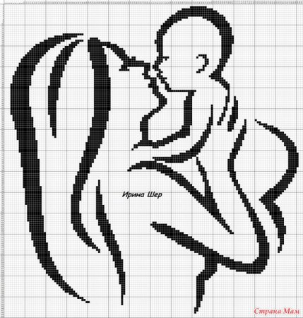 Рисунки цветов по клеточкам в тетради