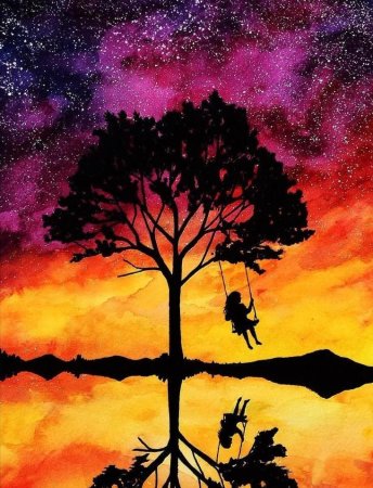 Крутые рисунки красками