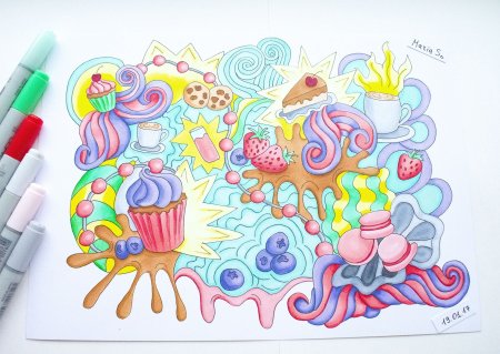 Рисунки фломастерами