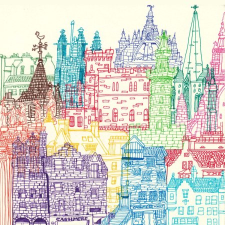 Объемная рука на бумаге