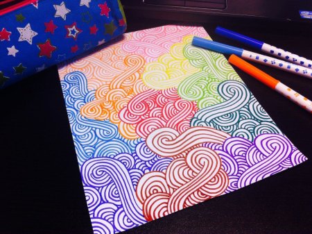 Рисунки для срисовки фломастерами