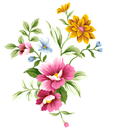 Цветы на прозрачном фоне