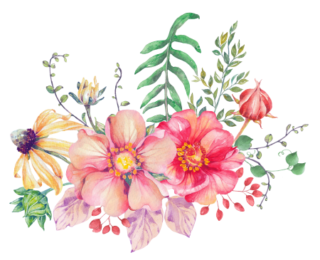 Акварельные цветы