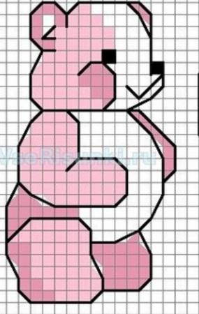 Рисование по клеточкам животные для детей