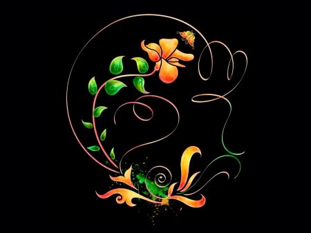 Арт на черном фоне