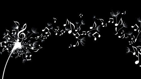 Женский силуэт на темном фоне