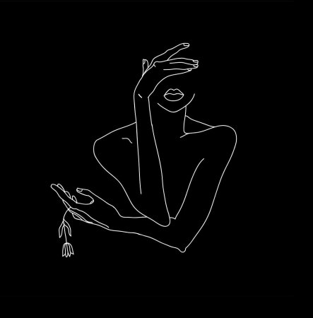 Рисунки на черном фоне