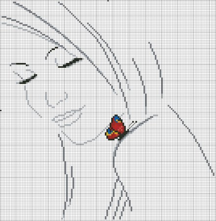 Рисунки по клеточкам девочки