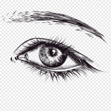 Глаза на белом фоне