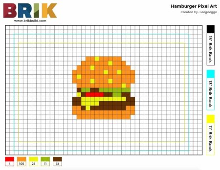 Рисунки по клеточкам лёгкие еда