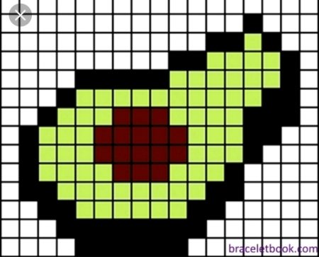 Рисование по клеточкам еда