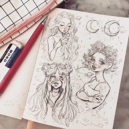 Красивые рисунки для скетчбука