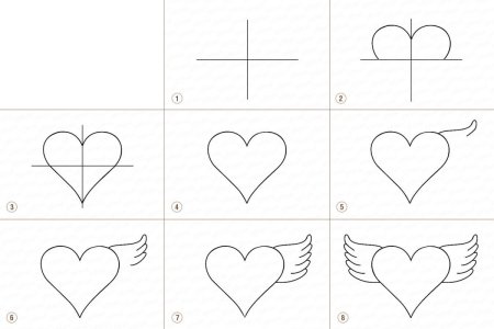 Схема рисования кошки