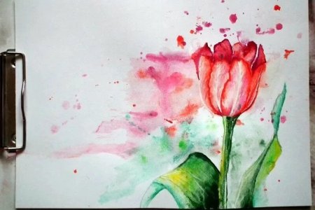 Рисунки красками легкие