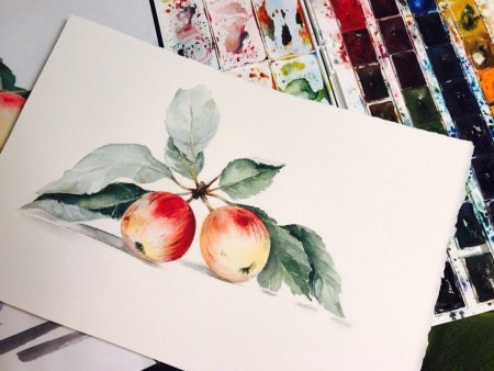 Маленькие рисунки акварелью