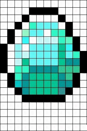 Рисунки по клеткам из МАЙНКРАФТА