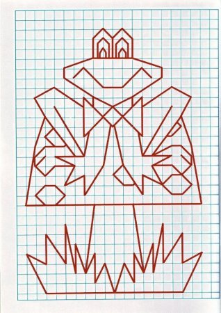 Рисование в клеточку в тетради