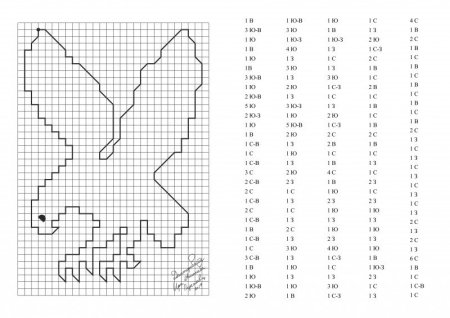 Рисуем по клеточкам графические диктанты сложные