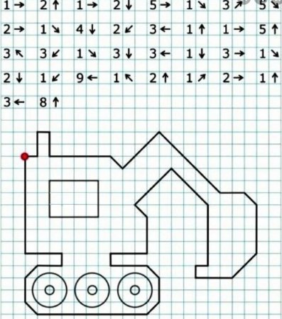 Математический диктант для дошкольников собака по клеточкам
