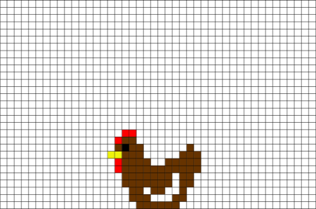 Рисунки по клеточкам лёгкие