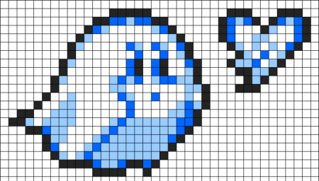 Картинки по клеточкам легкие