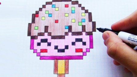 Рисунки по клеточкам в тетради